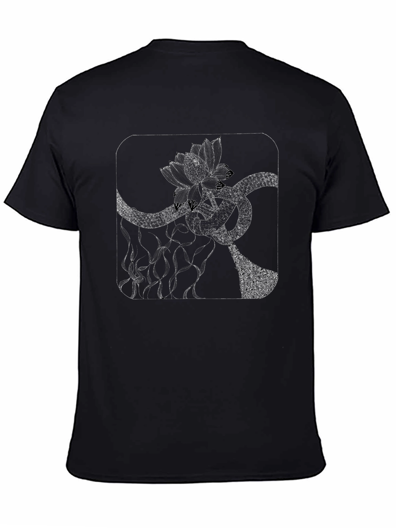 Abstract Floral T-Shirt - Modern Graphic Tee