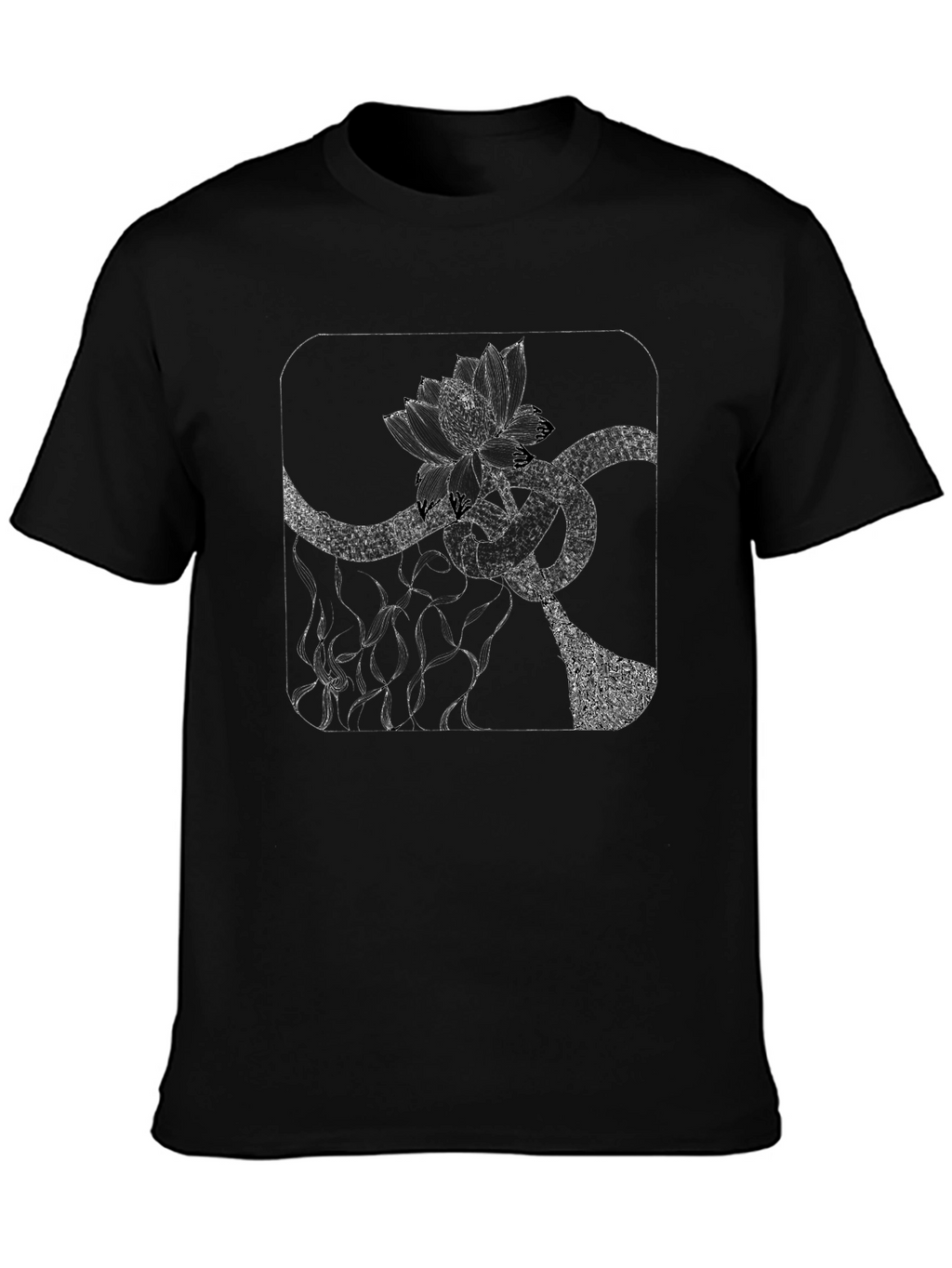 Abstract Floral T-Shirt - Modern Graphic Tee
