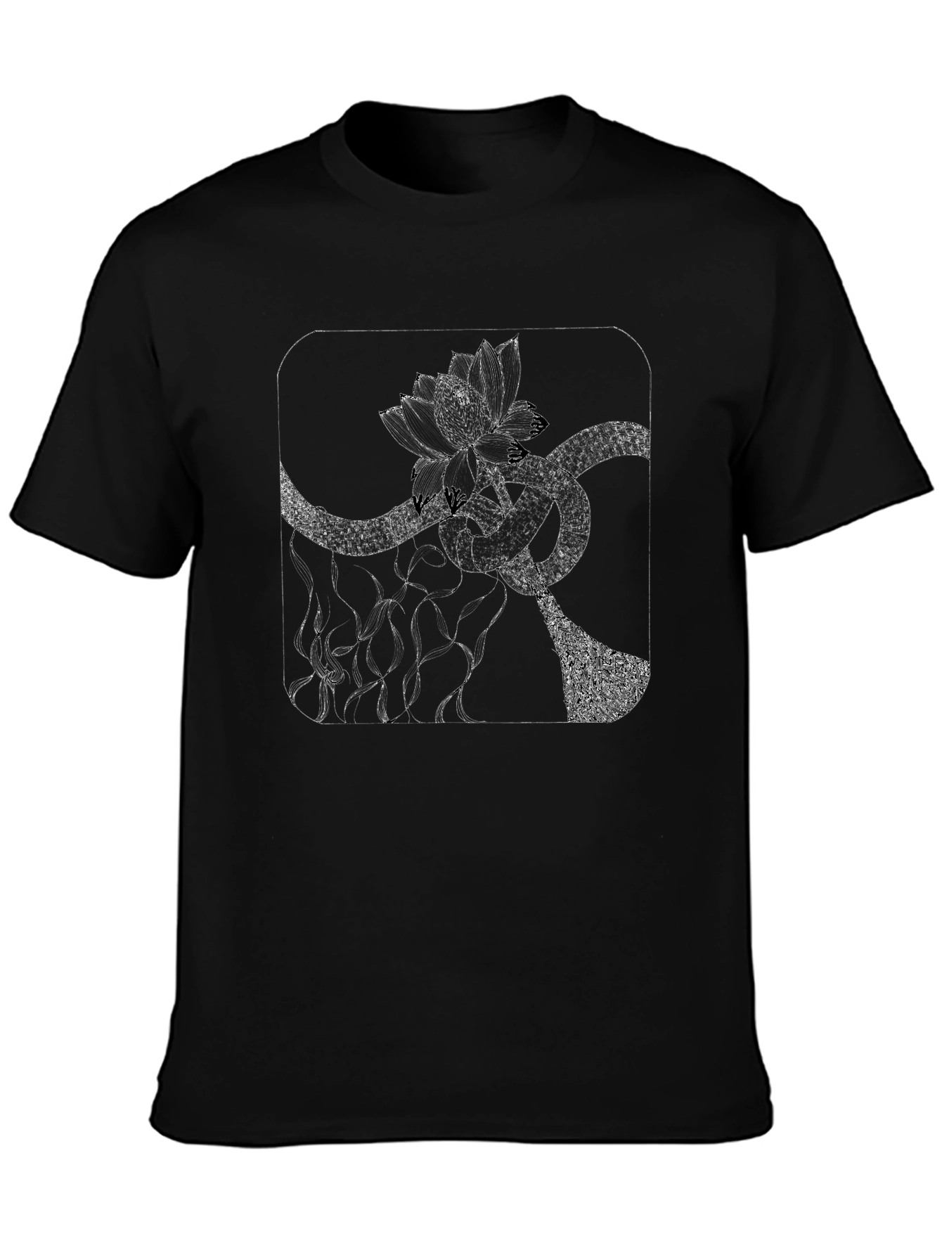 Abstract Floral T-Shirt - Modern Graphic Tee