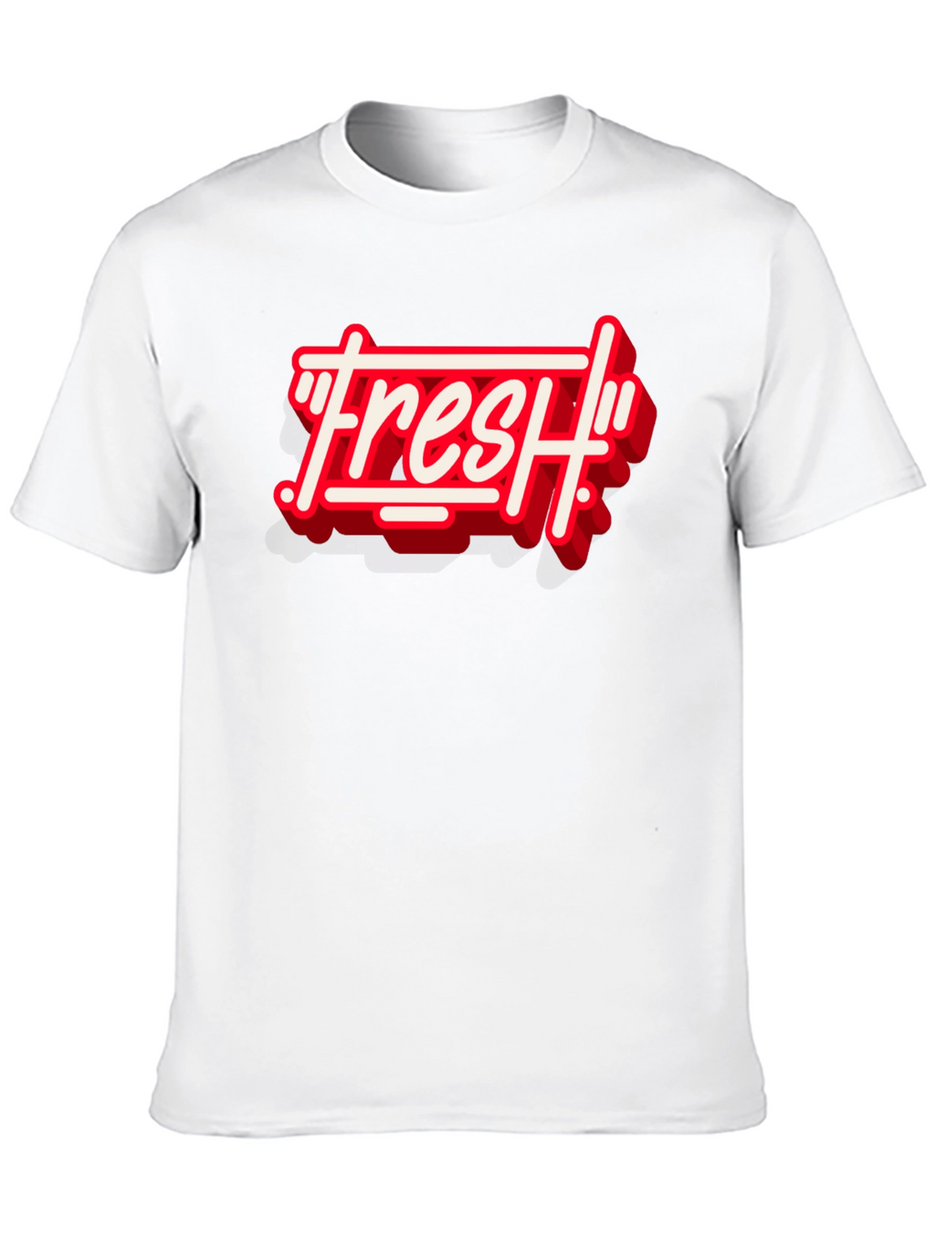 Fresh Graphic Print Crew Neck T-Shirt