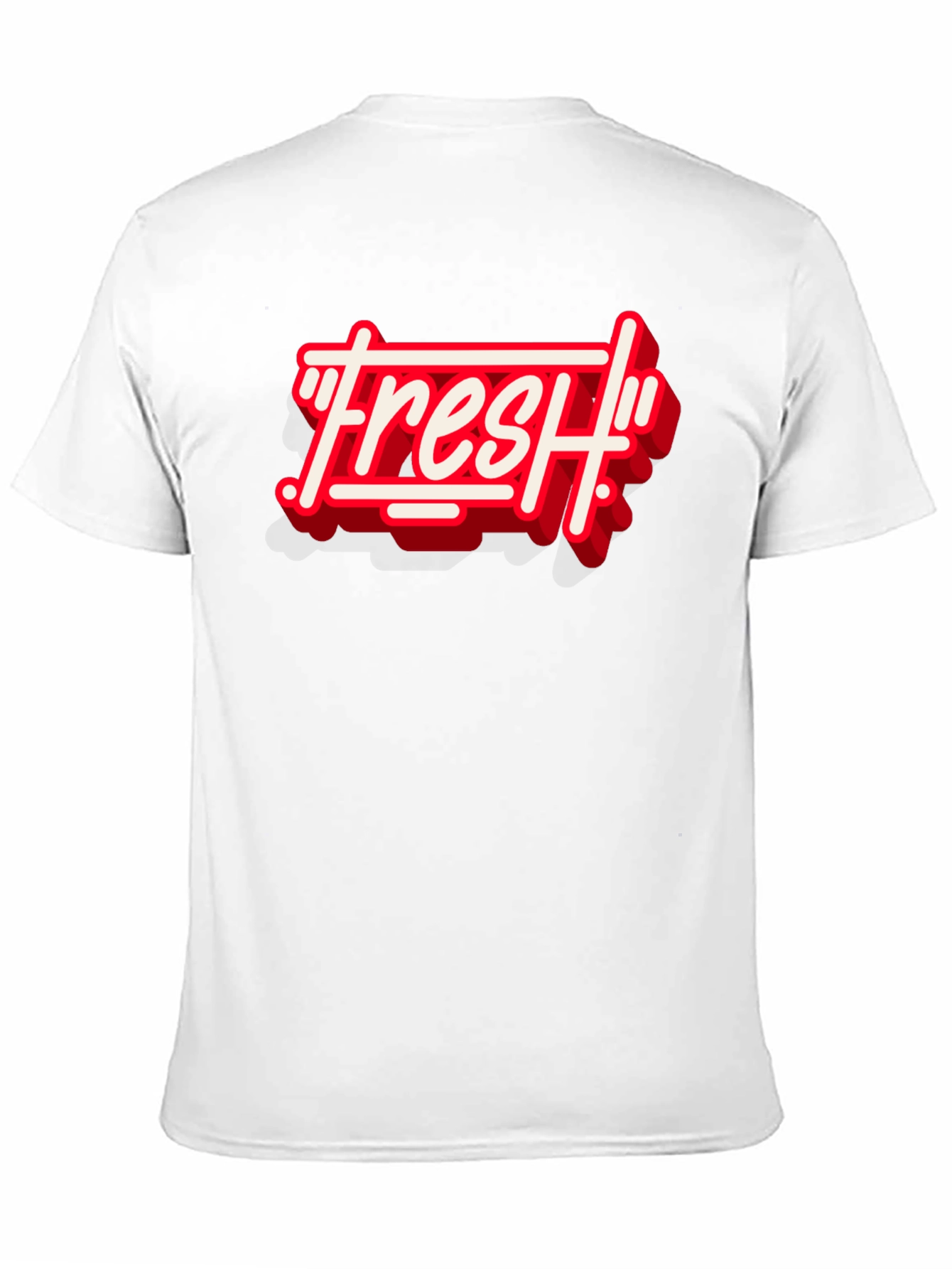 Fresh Graphic Print Crew Neck T-Shirt