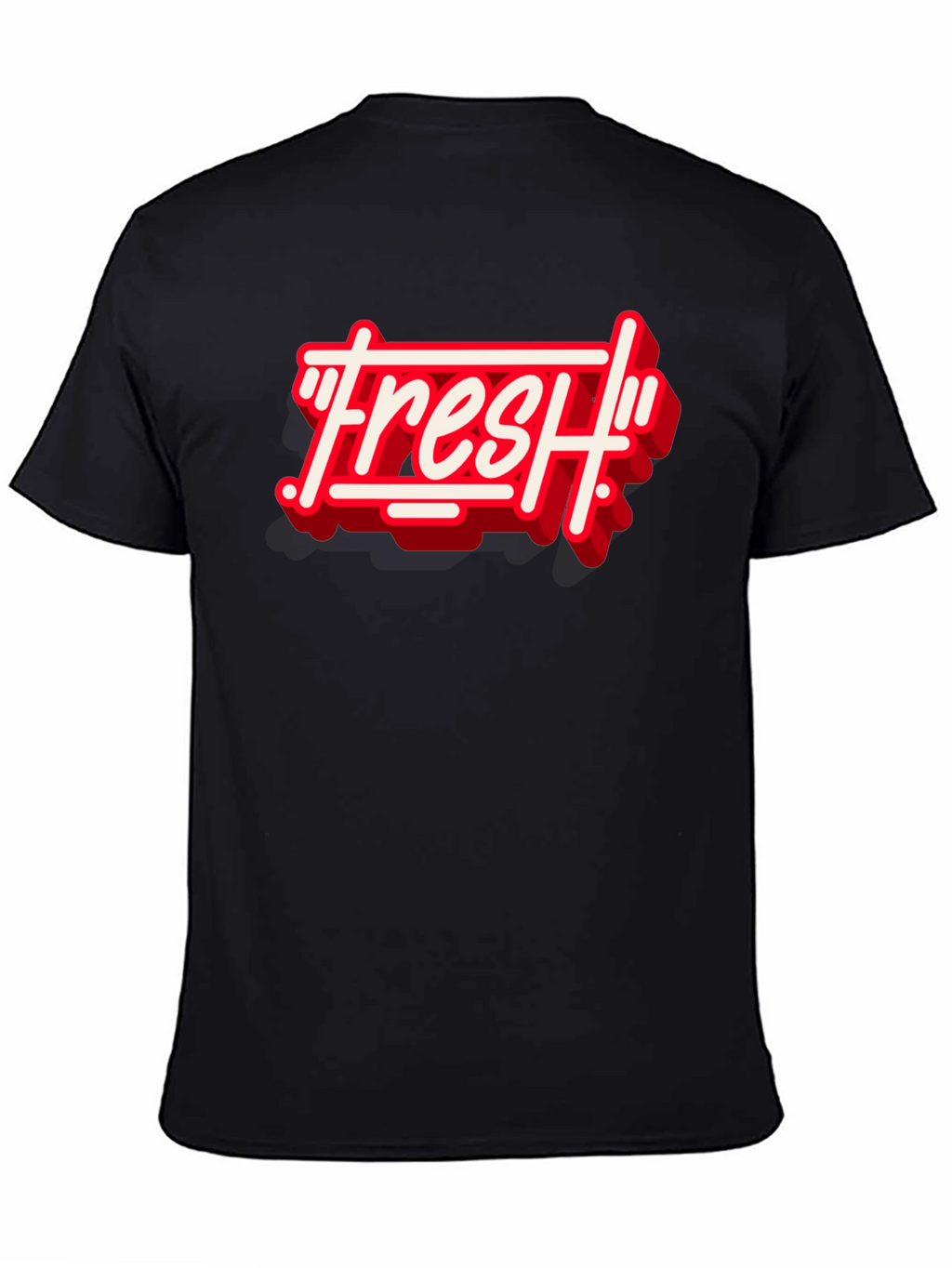 Fresh Graphic Print Crew Neck T-Shirt