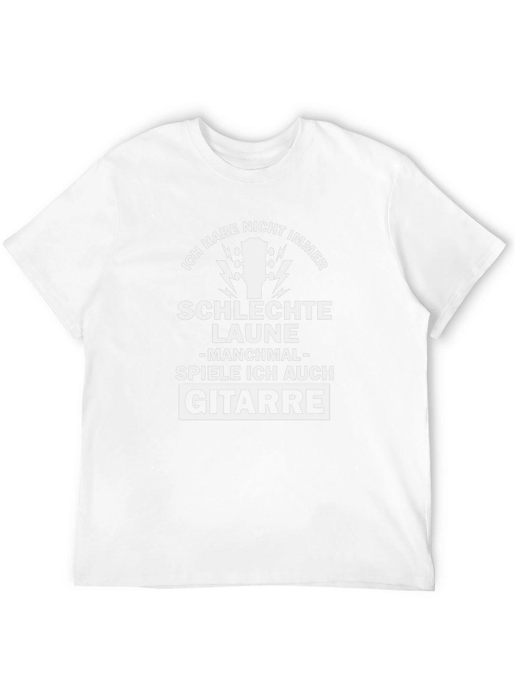 Funny German Guitar T-Shirt - Ich Habe Nicht Immer...