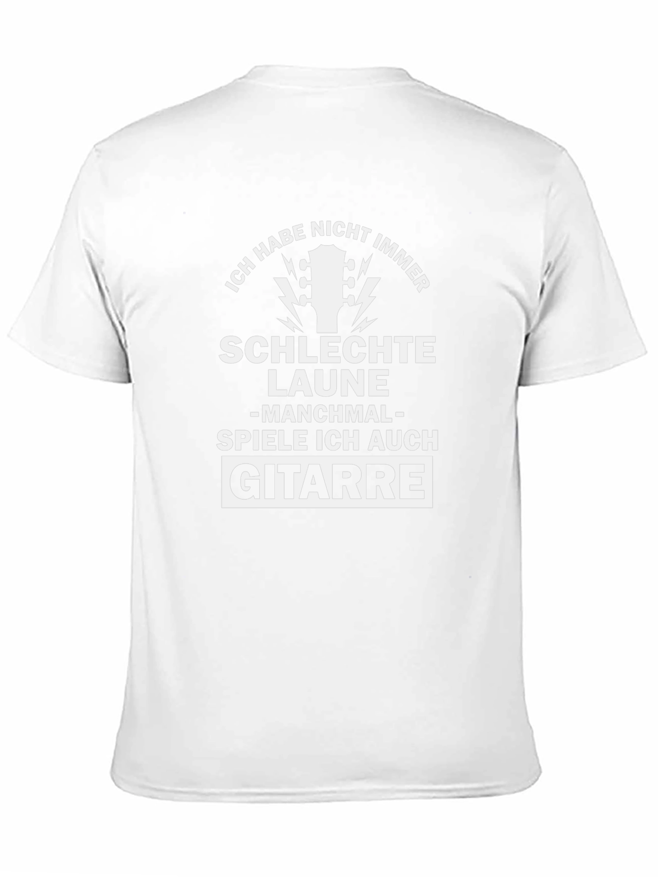 Funny German Guitar T-Shirt - Ich Habe Nicht Immer...