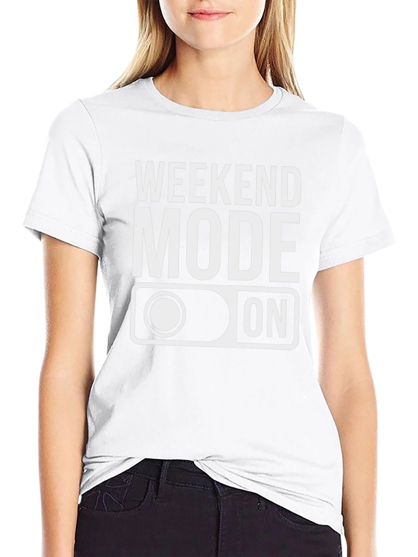 Weekend Mode On Black T-Shirt