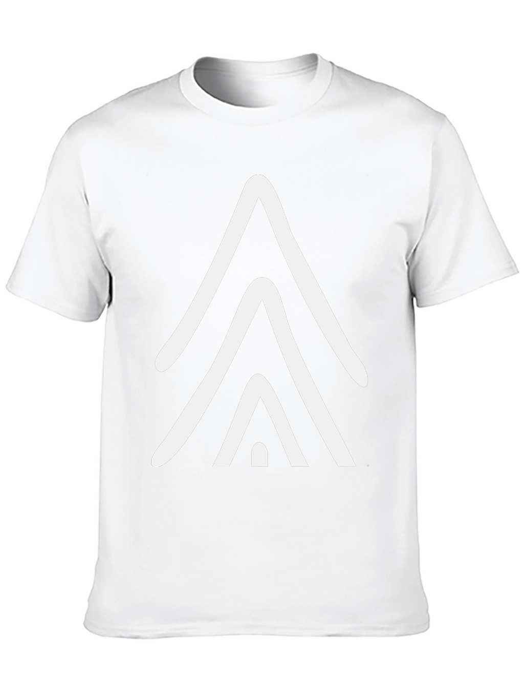 Geometric Arrow Graphic Tee - Casual Black T-Shirt