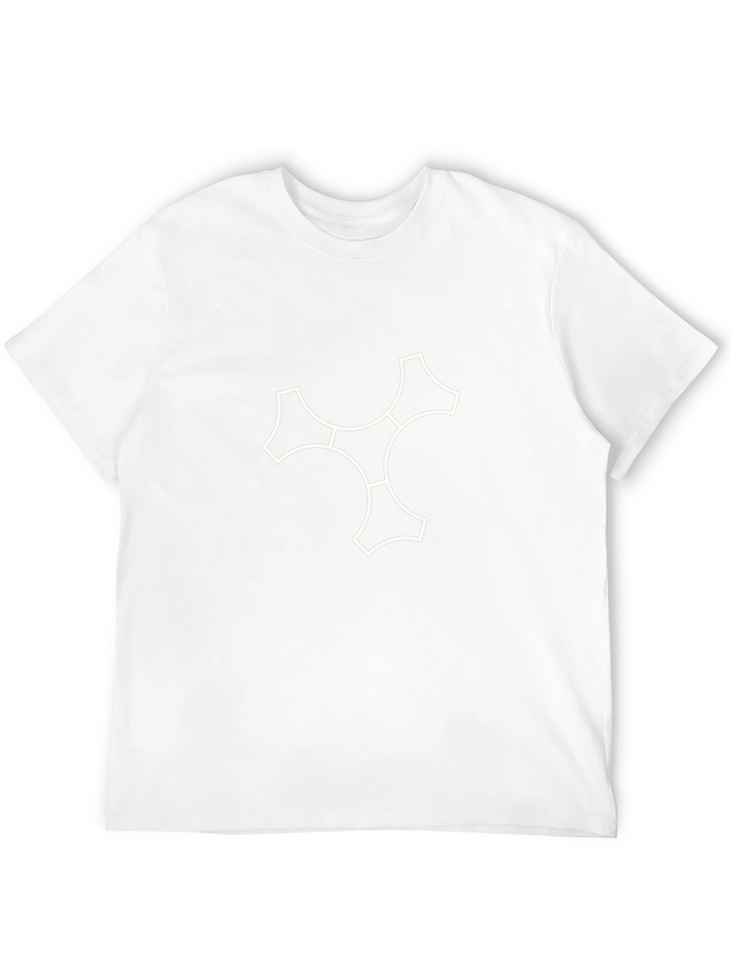 Modern Graphic Print T-Shirt - Black