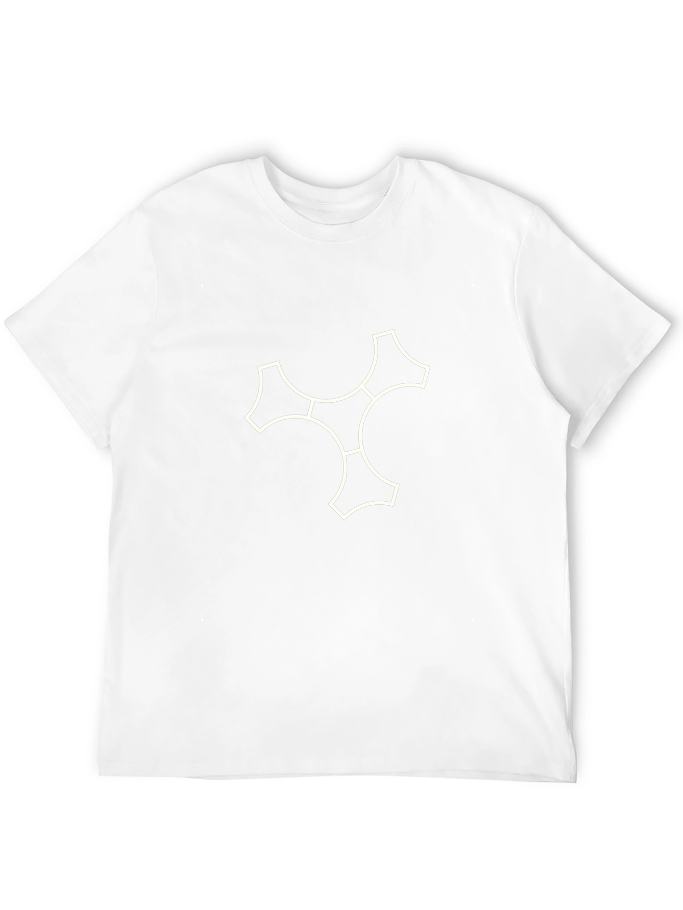 Modern Graphic Print T-Shirt - Black