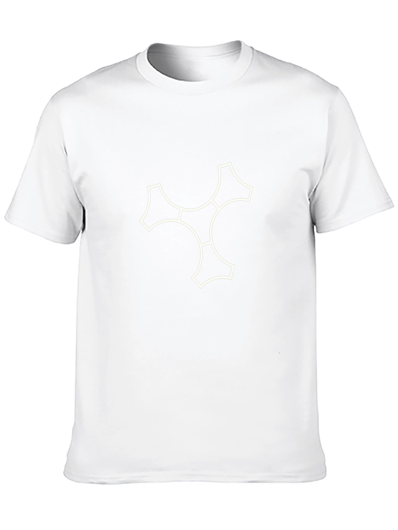 Modern Graphic Print T-Shirt - Black