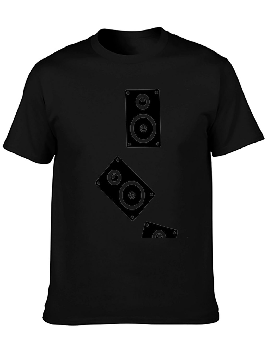 Speaker Graphic Black T-Shirt