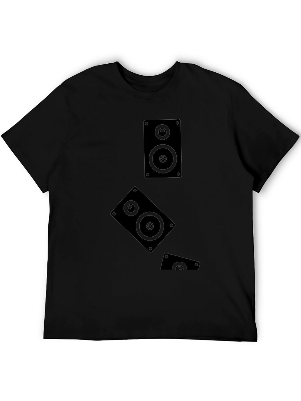 Speaker Graphic Black T-Shirt