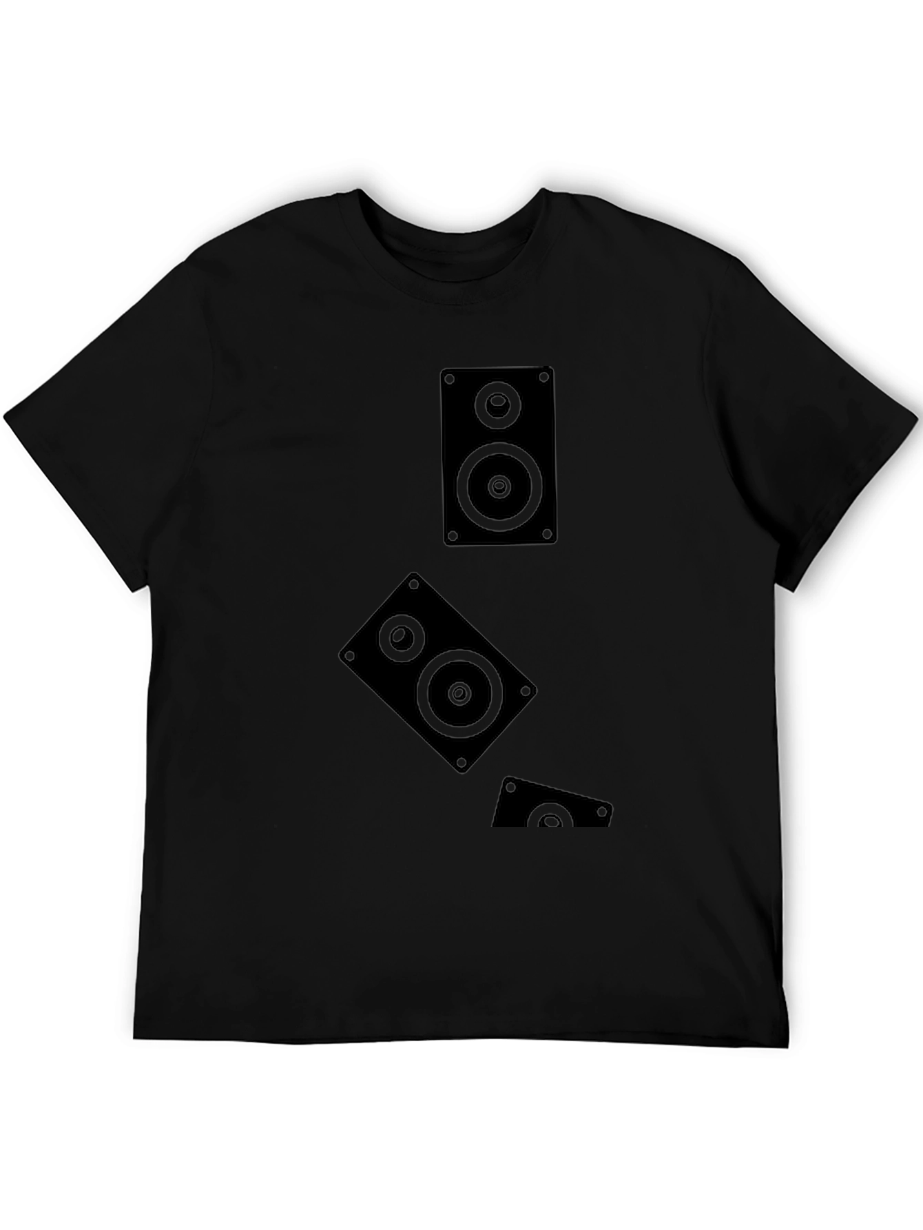 Speaker Graphic Black T-Shirt