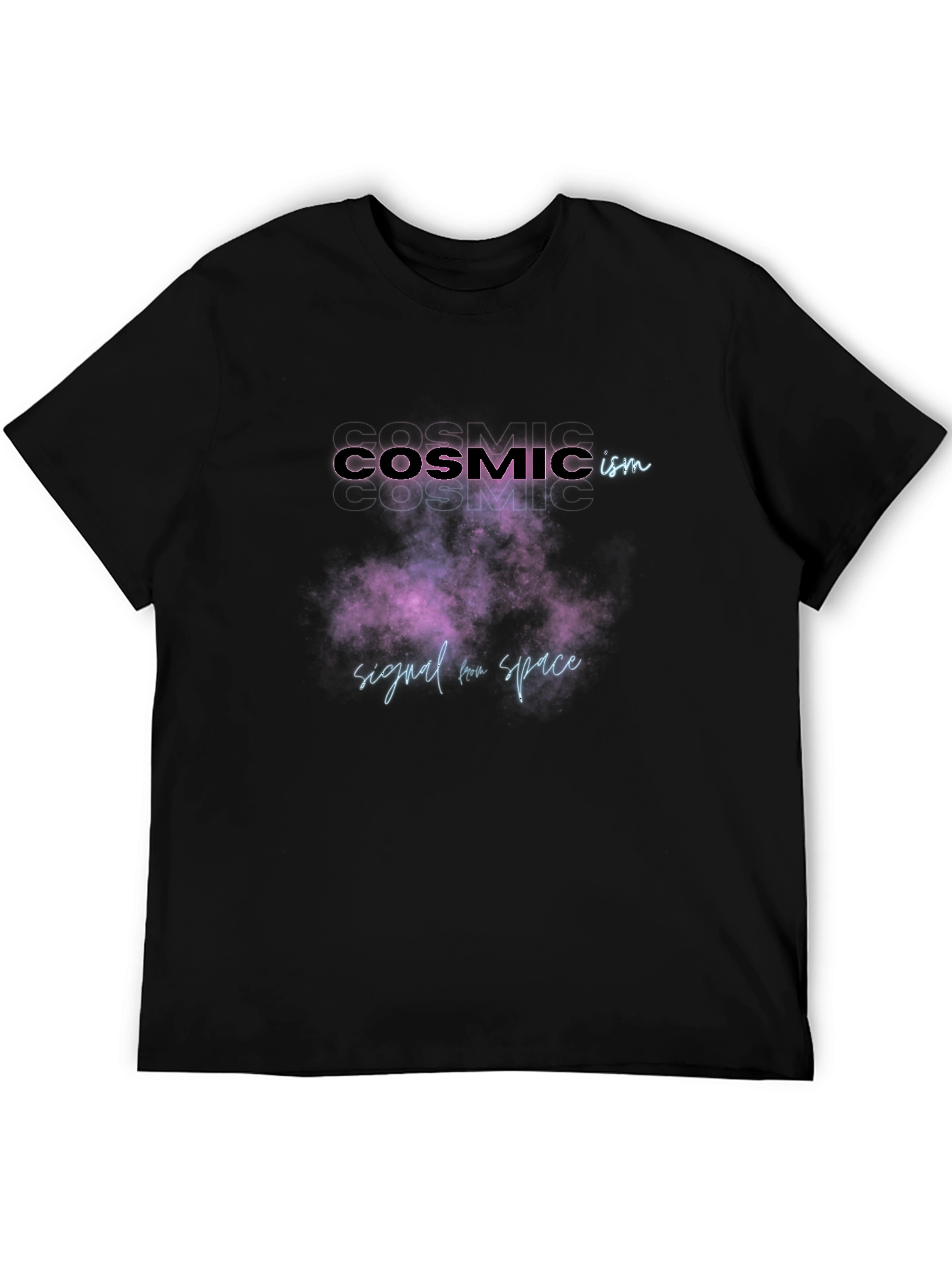Cosmicism Signal Space T-Shirt - Galaxy Design
