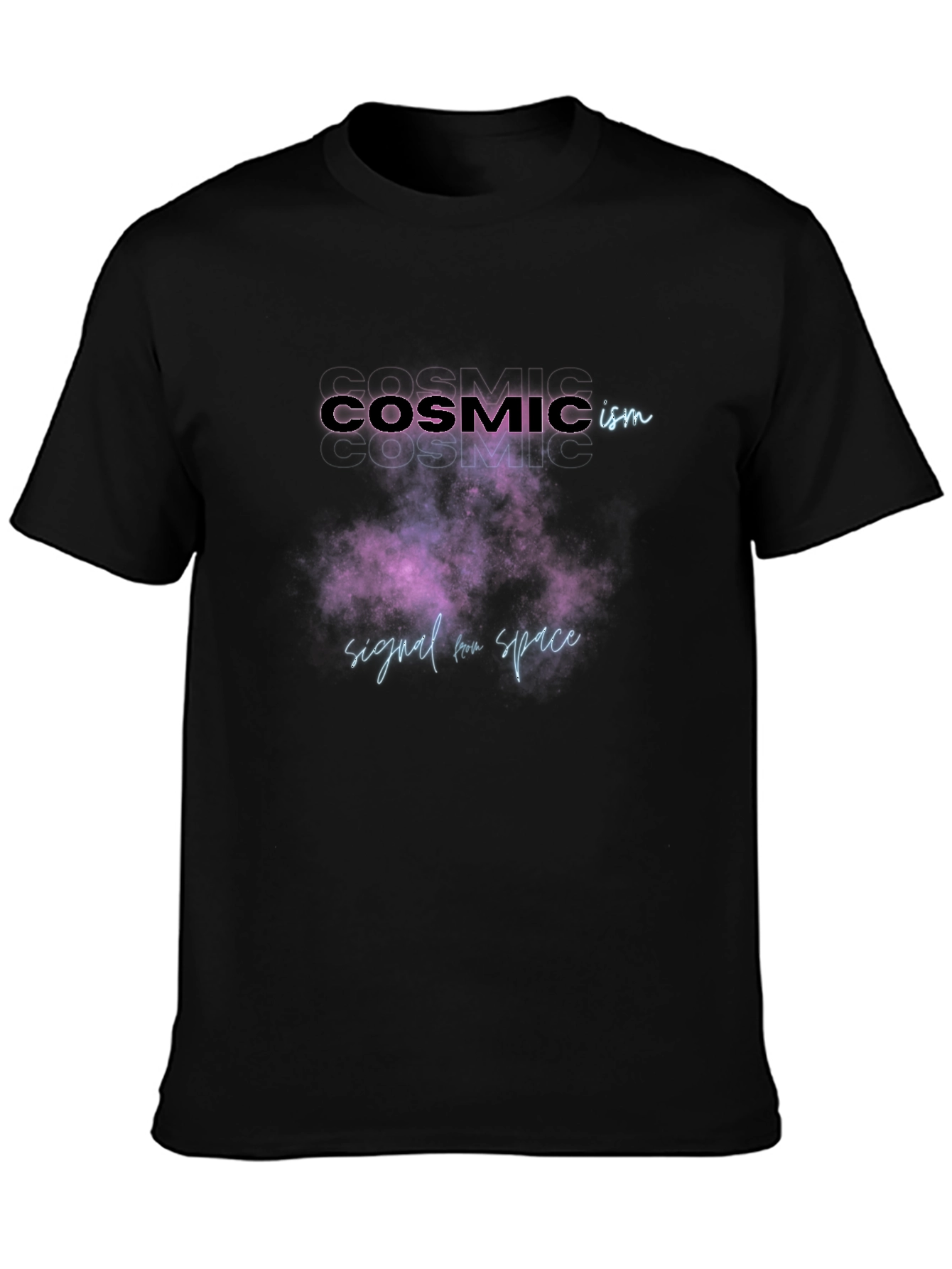 Cosmicism Signal Space T-Shirt - Galaxy Design