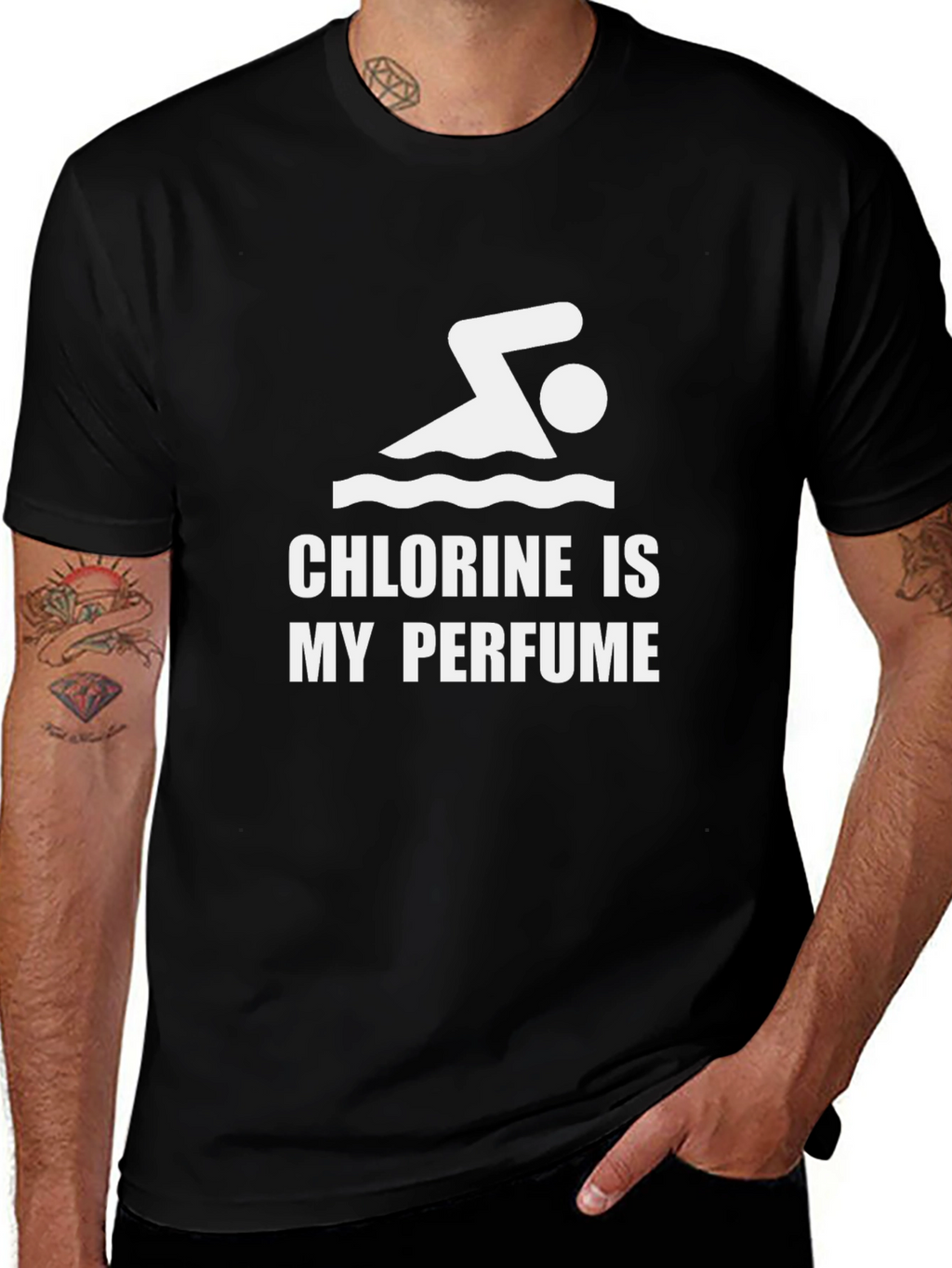 Chlorine is My Perfume T-Shirt - Swimmer Gift