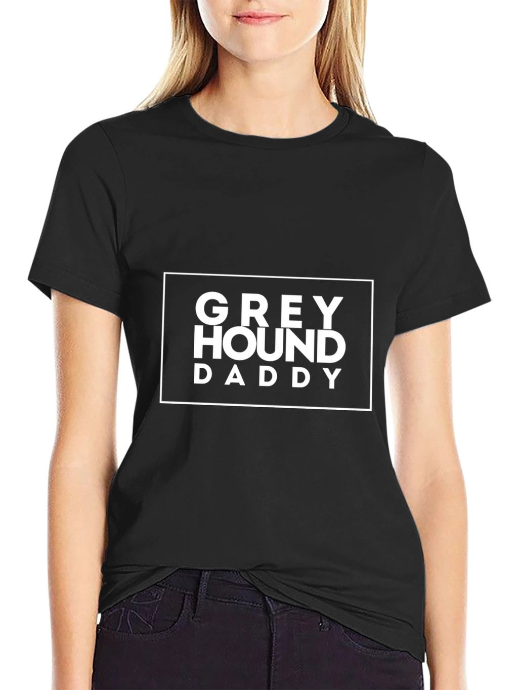 Greyhound Daddy Black T-Shirt