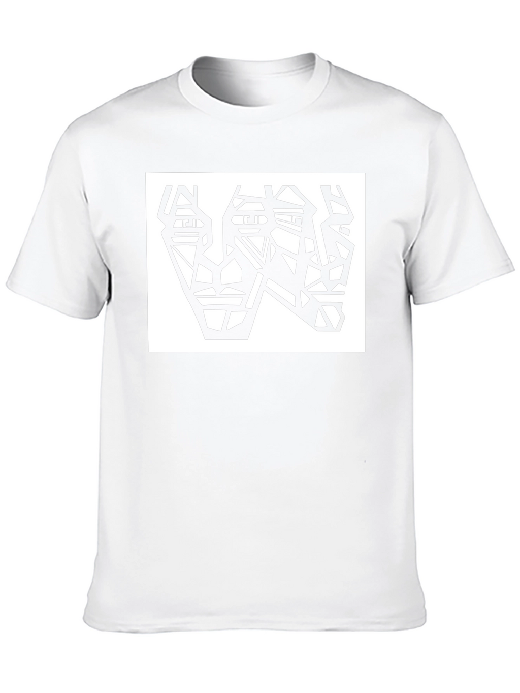 Abstract Faces Black T-Shirt