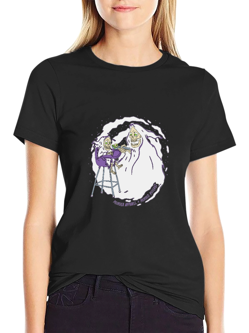 Morbidly Poetic Black Graphic T-Shirt
