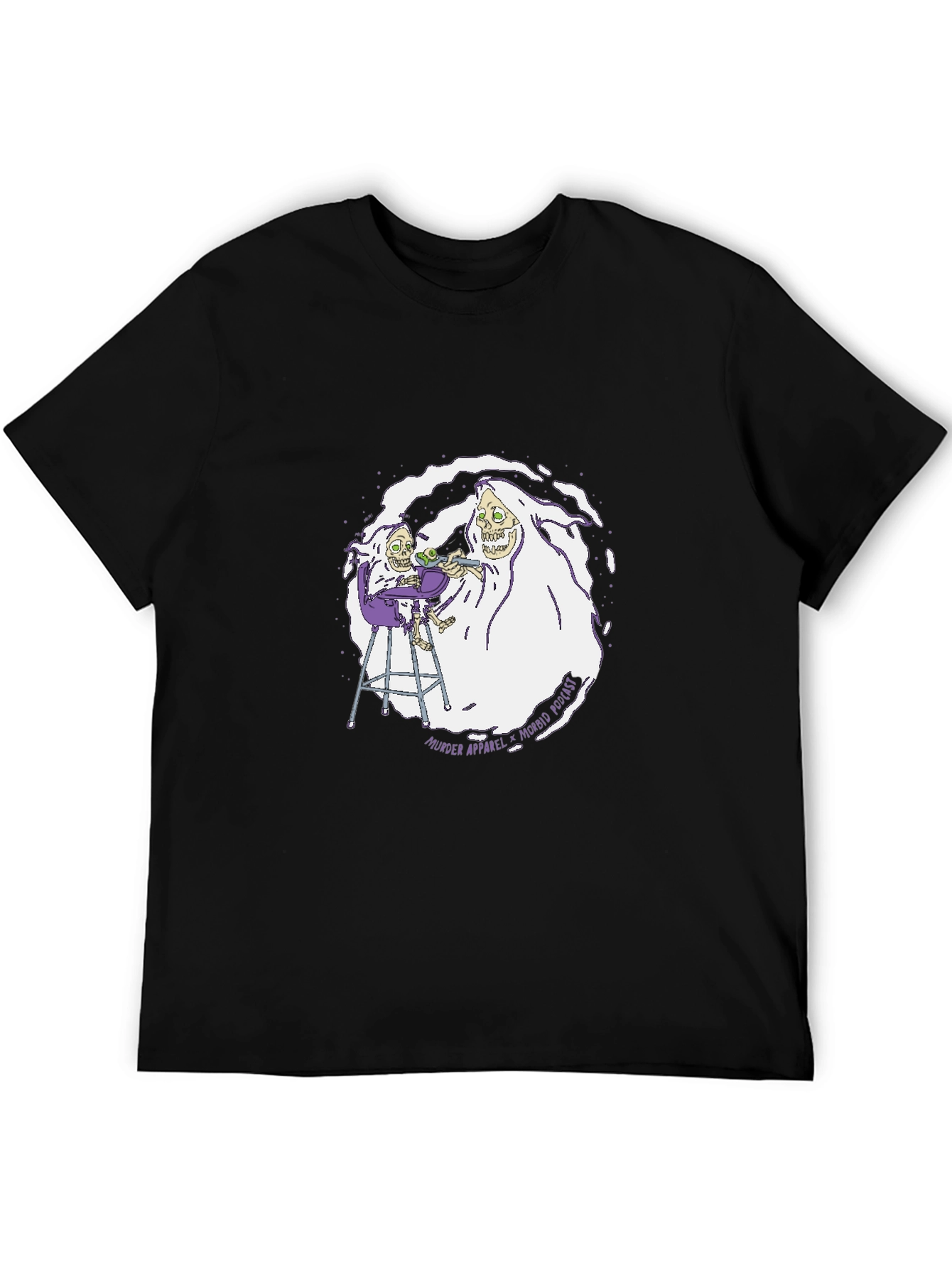 Morbidly Poetic Black Graphic T-Shirt
