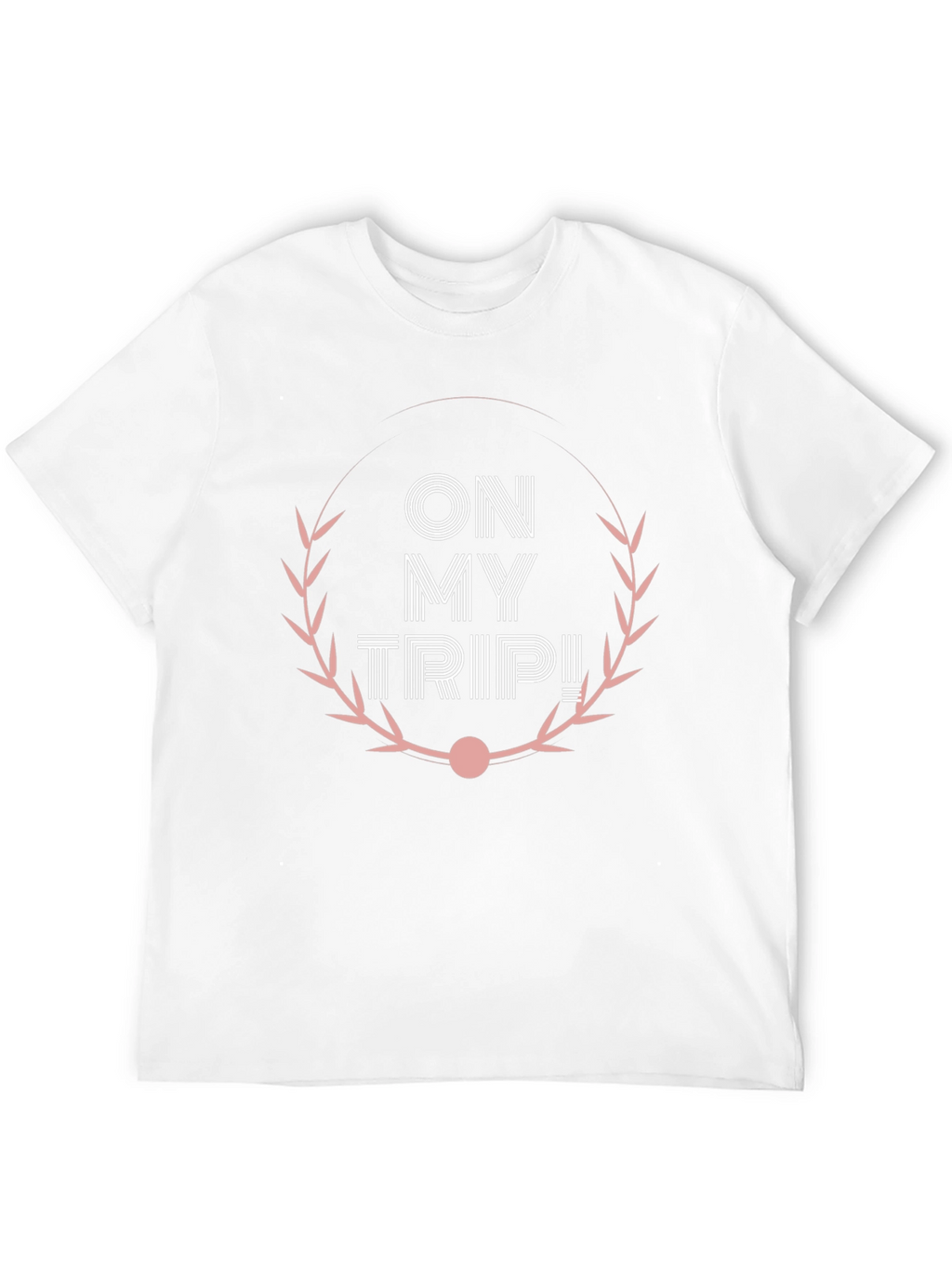 On My Trip! Graphic Tee - Black Cotton T-Shirt