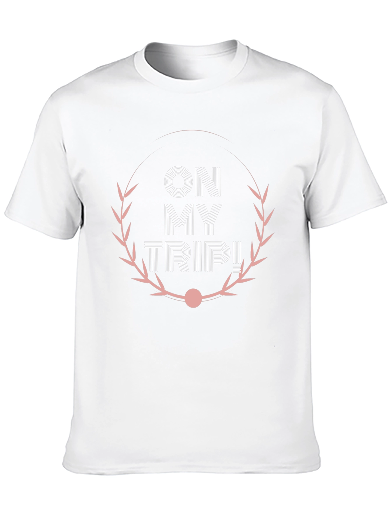On My Trip! Graphic Tee - Black Cotton T-Shirt