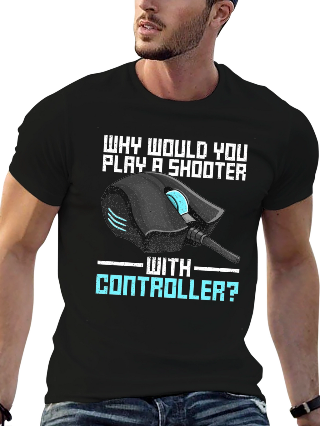 Gamer T-Shirt: PC Mouse Shooter Design