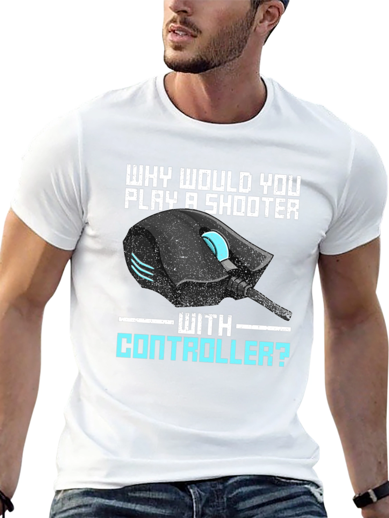 Gamer T-Shirt: PC Mouse Shooter Design