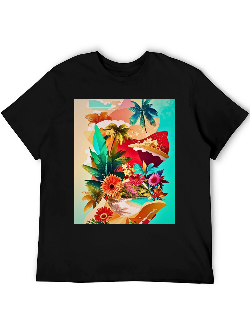 Tropical Summer Graphic T-Shirt