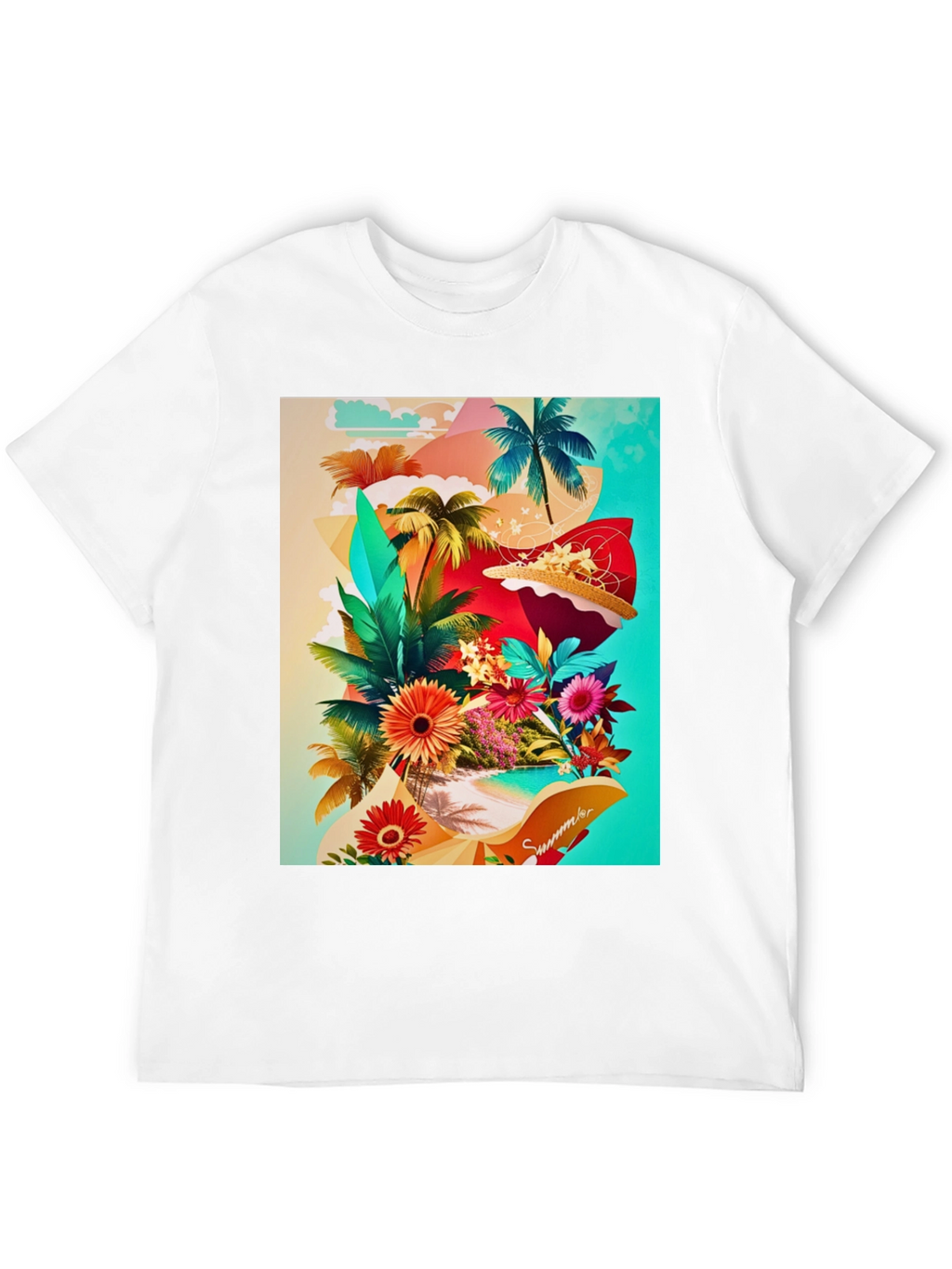Tropical Summer Graphic T-Shirt