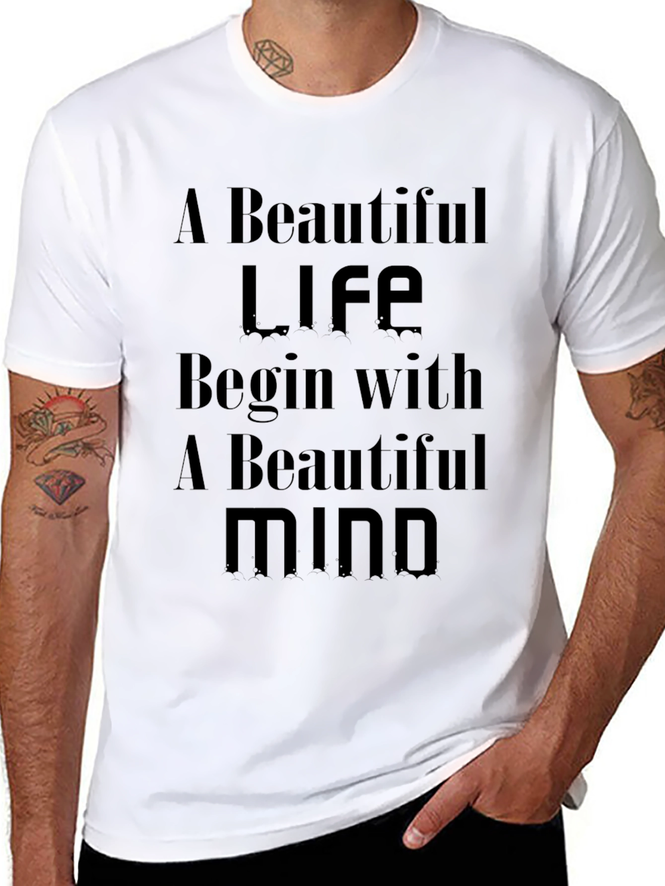 Motivational T-Shirt - Beautiful Life Beautiful Mind