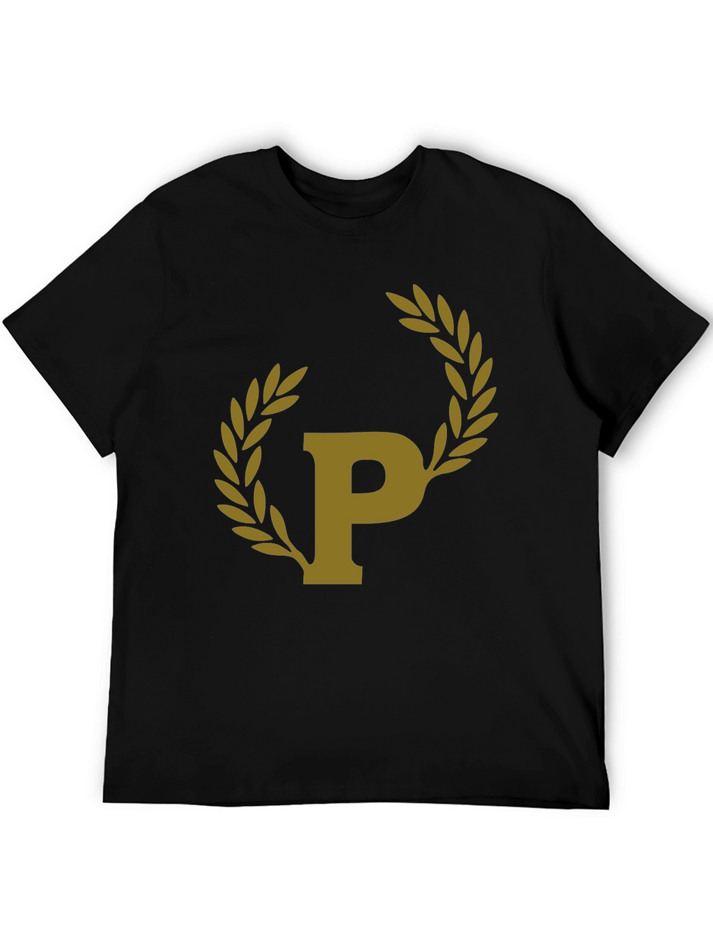 Black T-Shirt with Laurel P Design