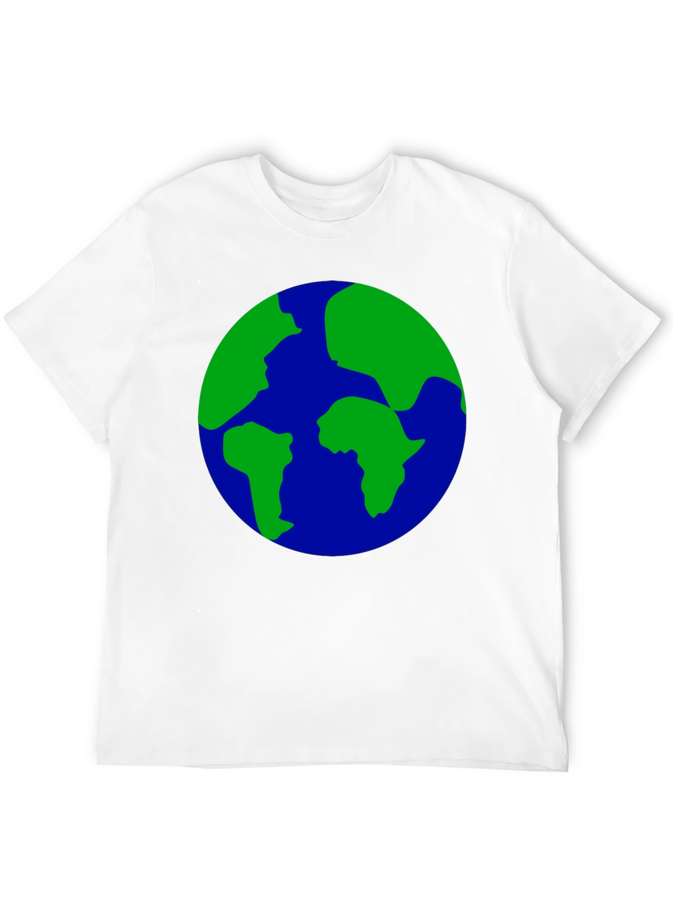 Earth Globe Graphic Print Black T-Shirt