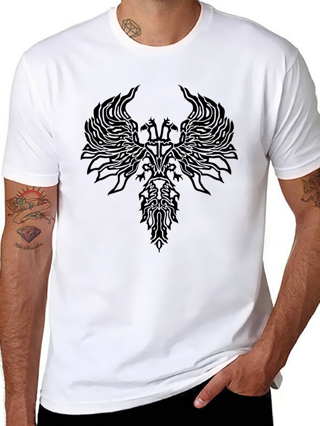 Mystic Emblem Black T-Shirt