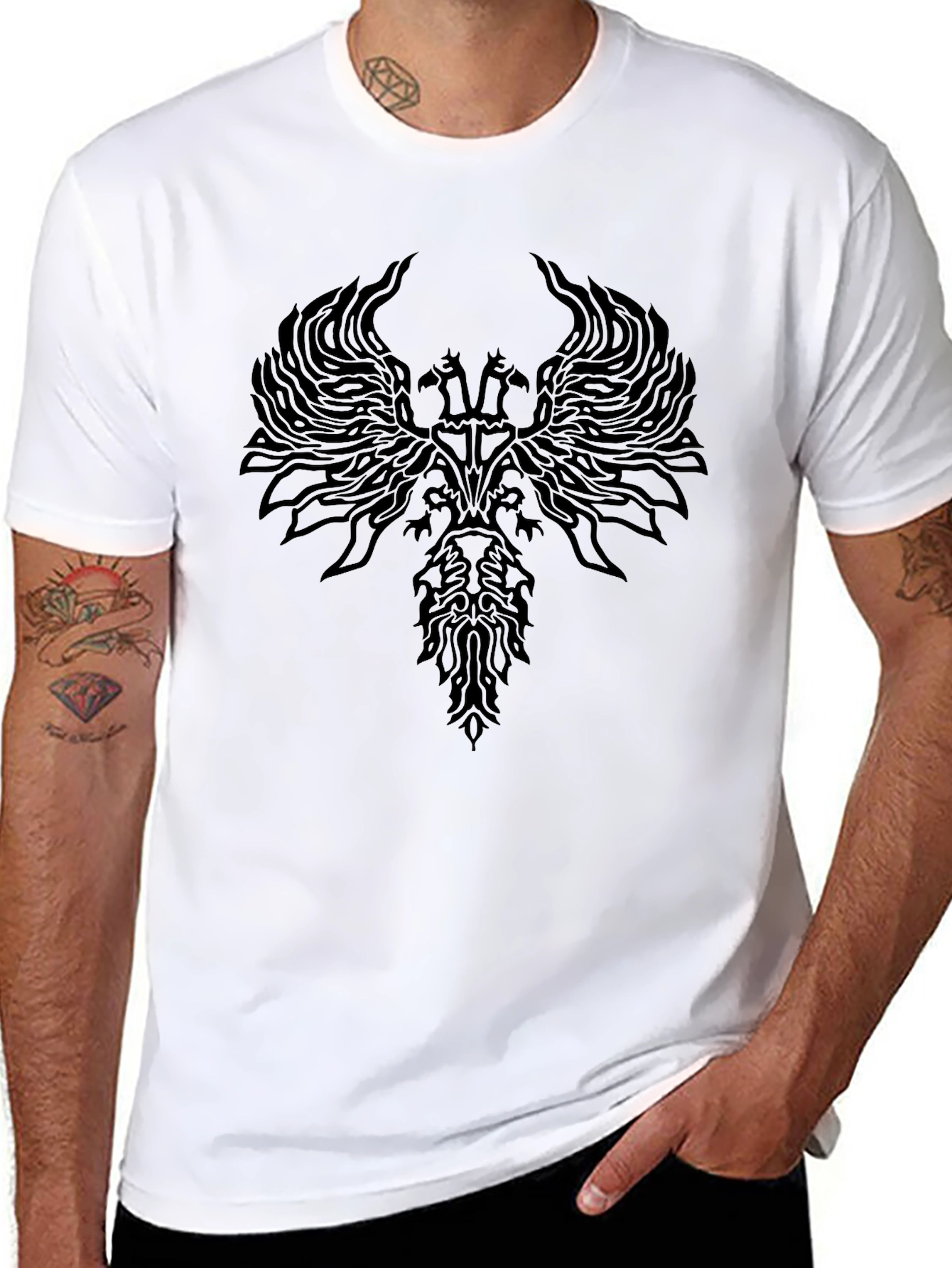Mystic Emblem Black T-Shirt