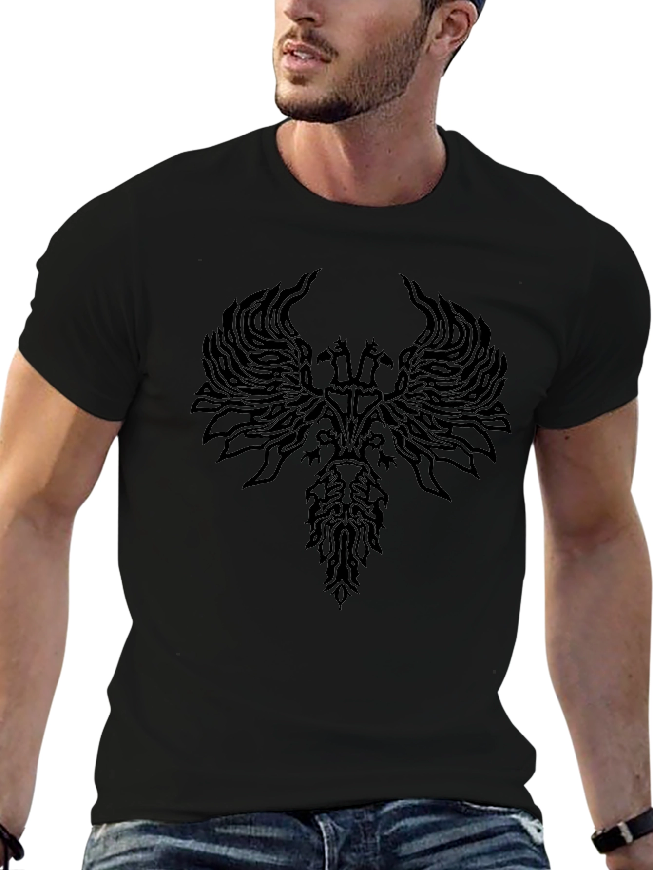 Mystic Emblem Black T-Shirt