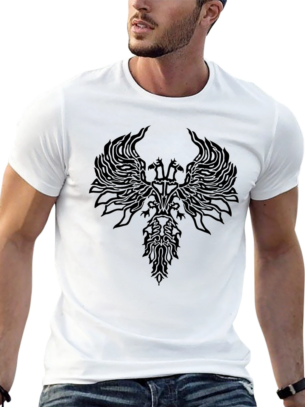 Mystic Emblem Black T-Shirt
