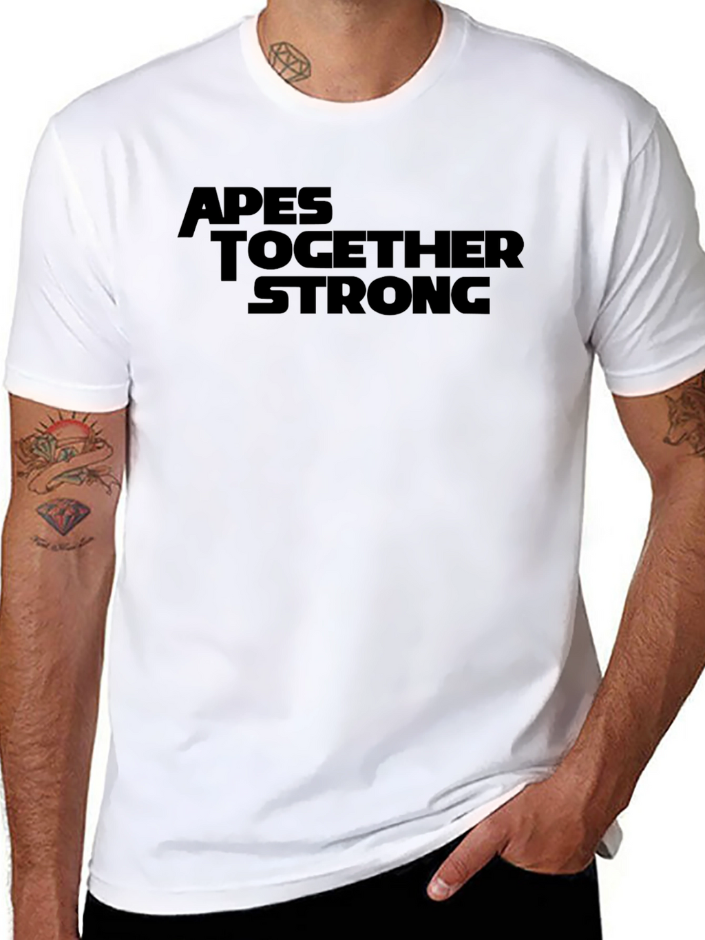 Apes Together Strong Graphic Tee - Black