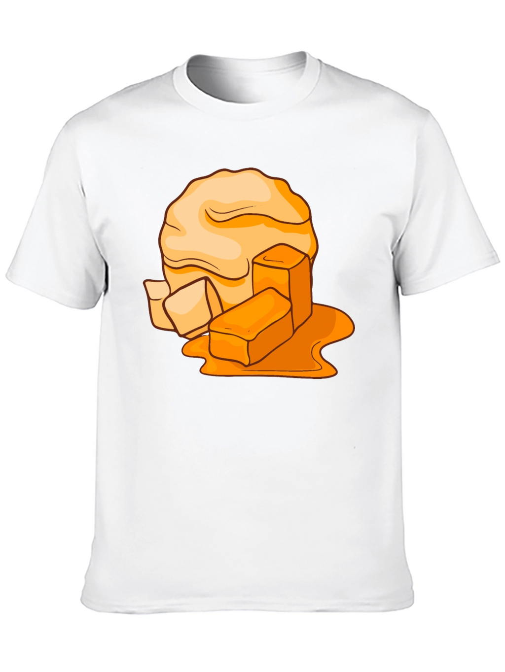 Caramel Candy Graphic Tee - Sweet Treat Design