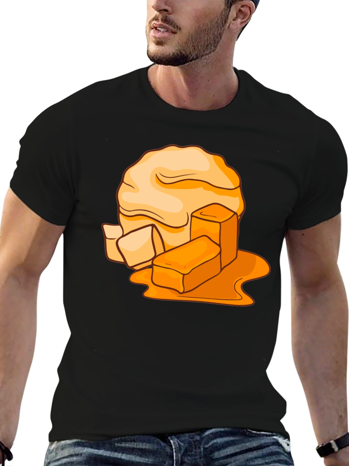 Caramel Candy Graphic Tee - Sweet Treat Design