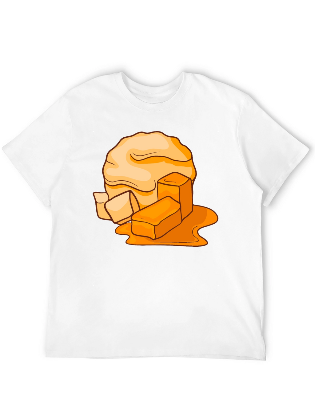 Caramel Candy Graphic Tee - Sweet Treat Design