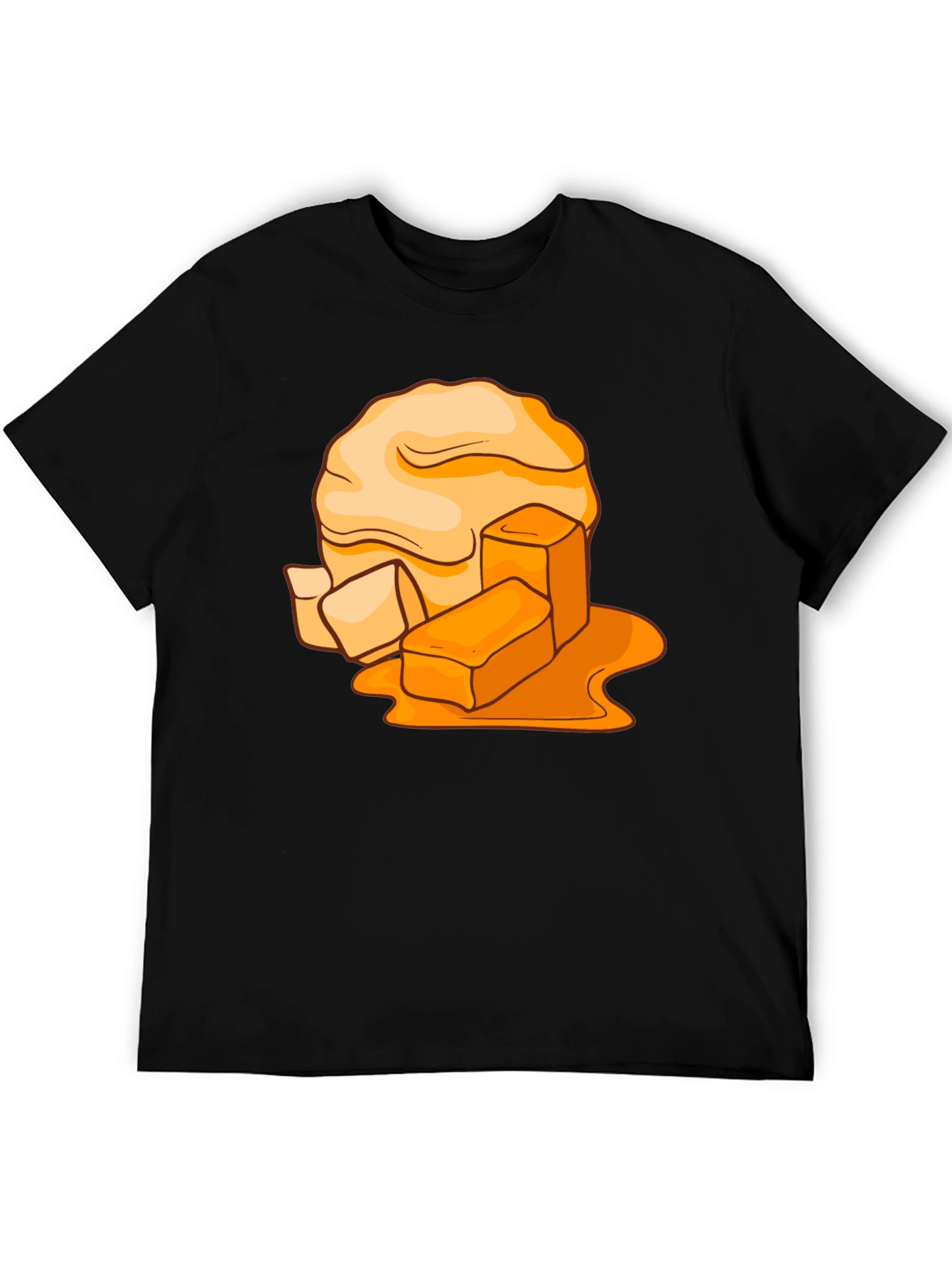 Caramel Candy Graphic Tee - Sweet Treat Design