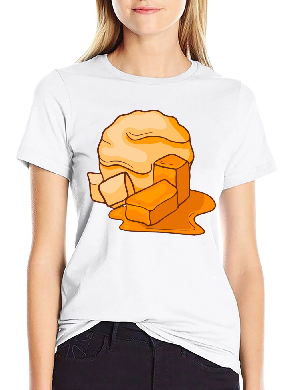 Caramel Candy Graphic Tee - Sweet Treat Design