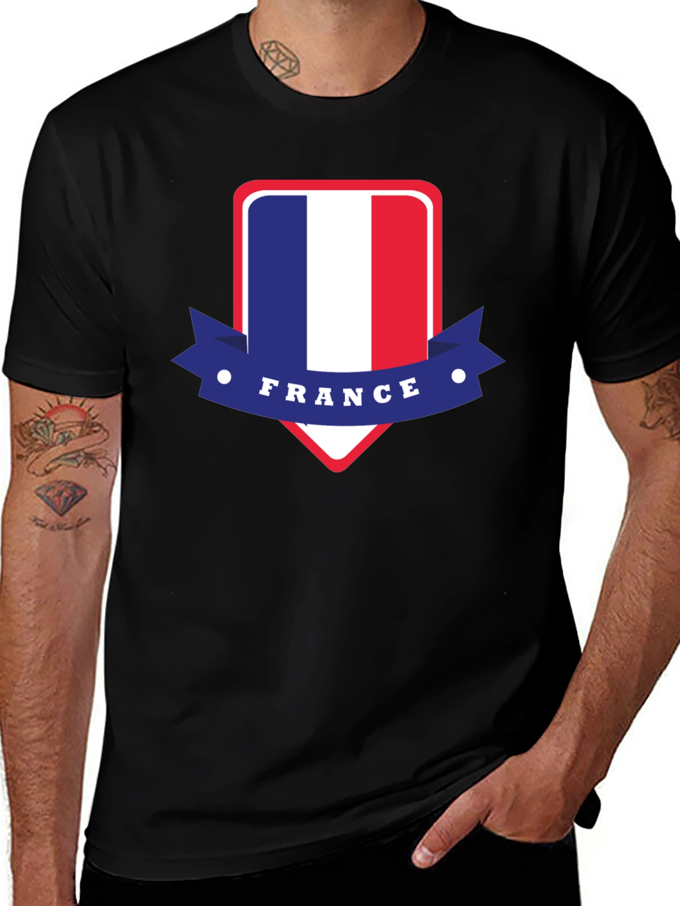 France Flag T-Shirt - Patriotic French Pride Tee