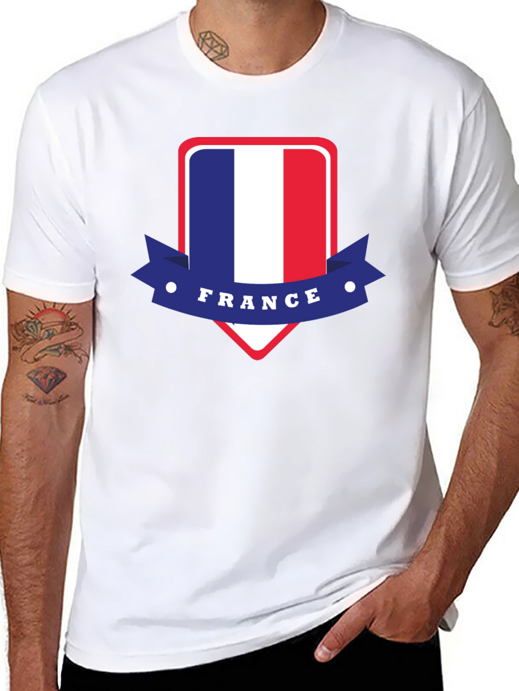 France Flag T-Shirt - Patriotic French Pride Tee