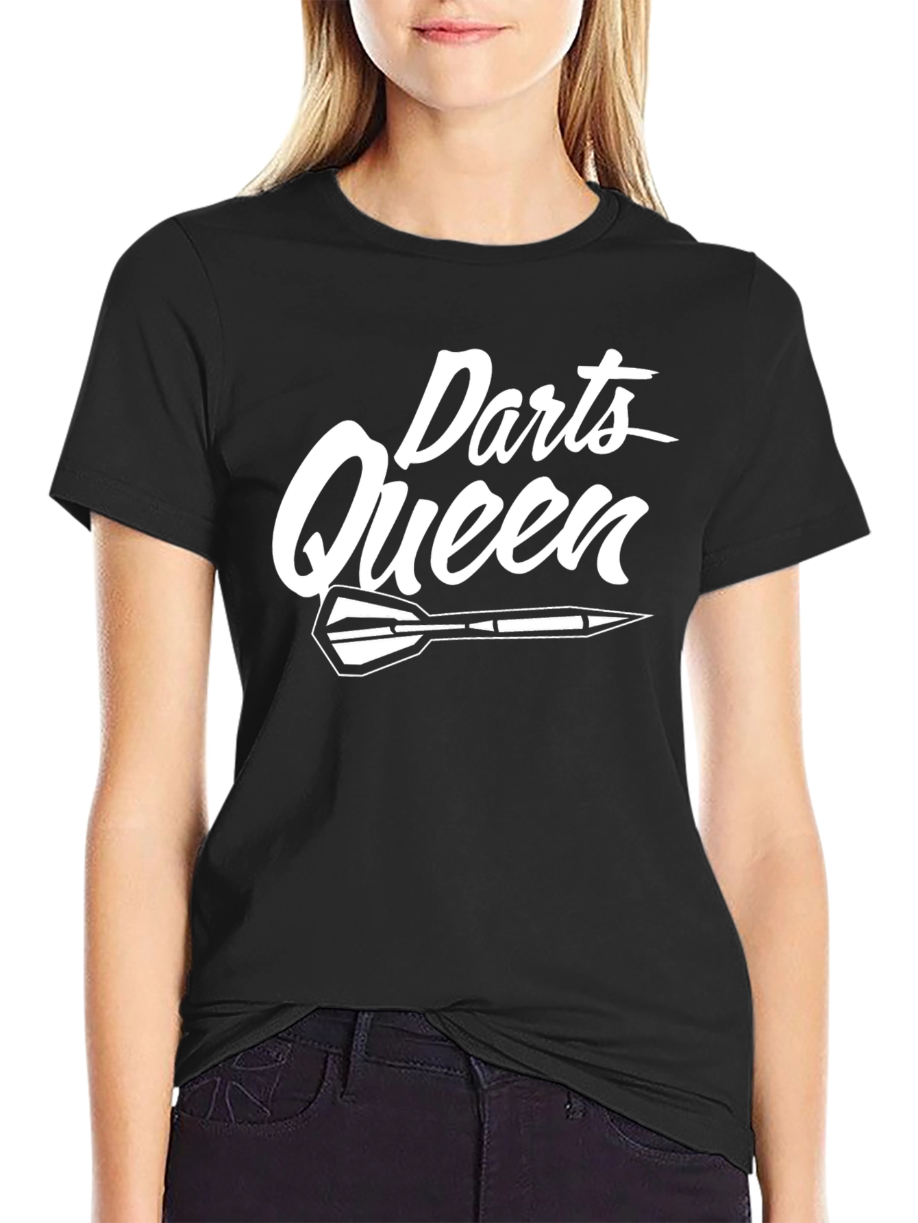 Darts Queen Graphic Tee - Perfect for Dart Players