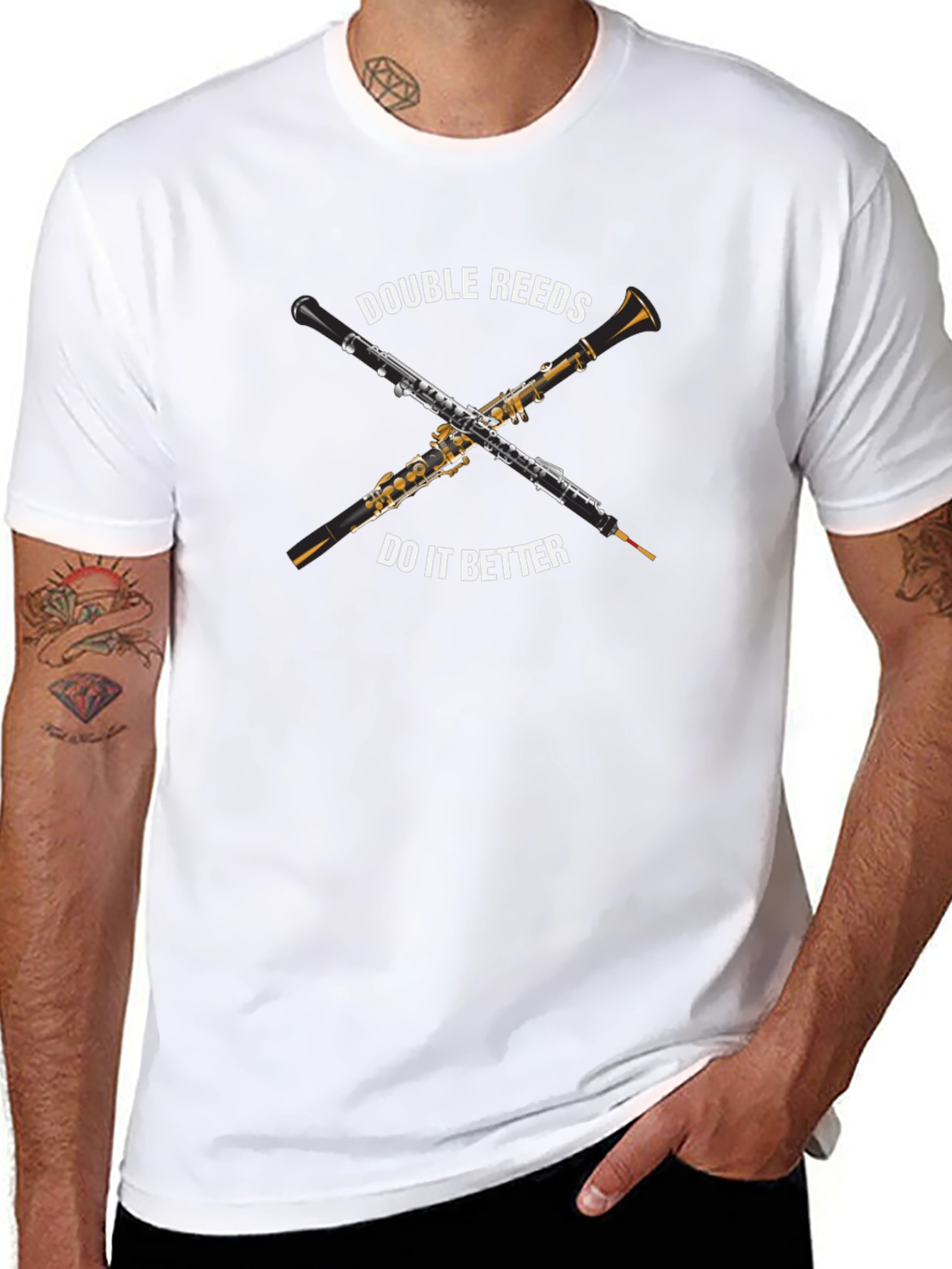 Double Reed Music T-Shirt - Musician Apparel