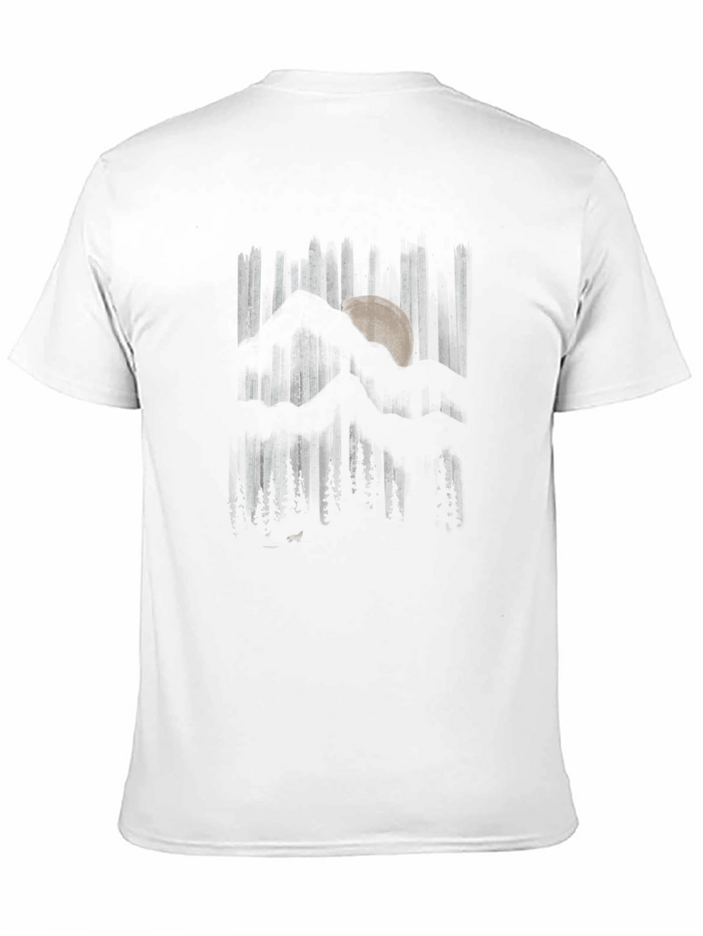 Mountain Moon Graphic Black T-Shirt