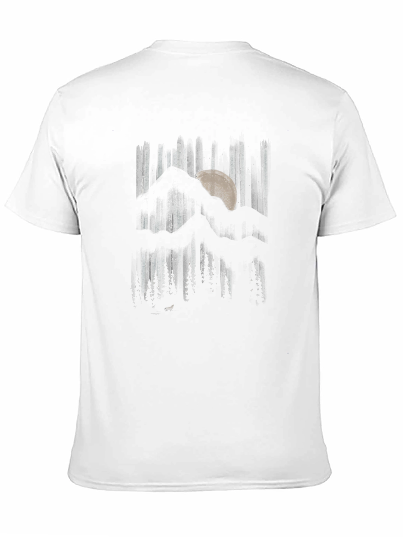 Mountain Moon Graphic Black T-Shirt