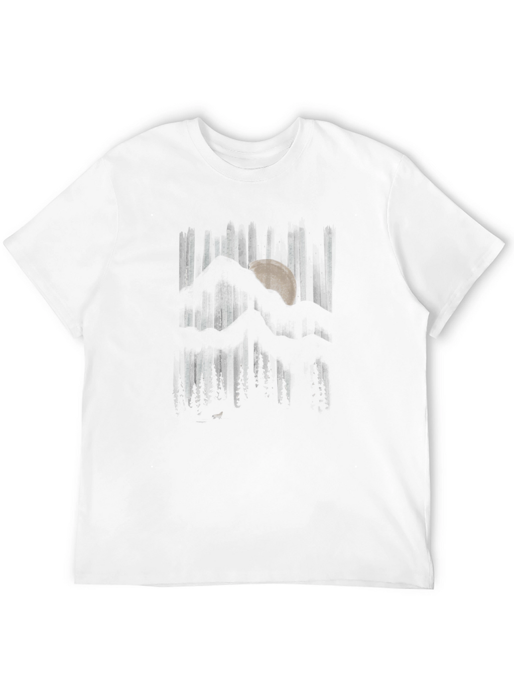 Mountain Moon Graphic Black T-Shirt