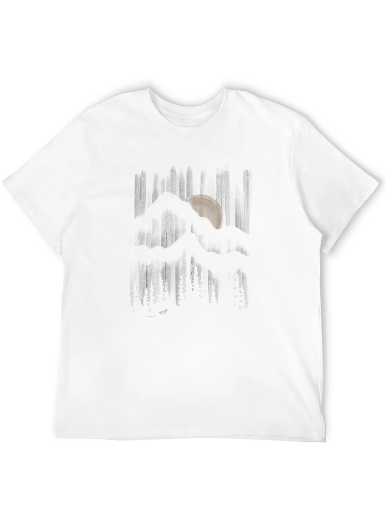 Mountain Moon Graphic Black T-Shirt